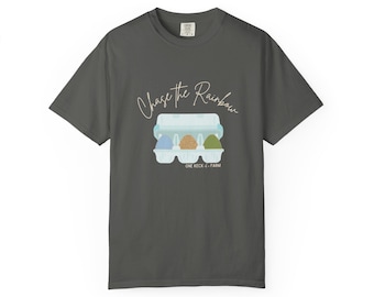 Chase the Rainbow T-Shirt | Pastel Rainbow Caravan Design