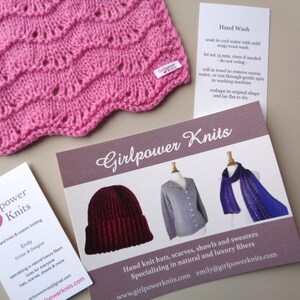 Women's Beanie Hat, Flamingo Pink, Hand Knit, 100% Wool, Watch Cap Style, Tween Teen Girls Warm Cap image 7