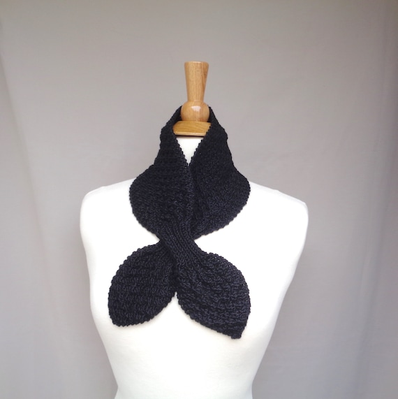 Black neck scarf deals