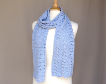 SCARF 195 CM IN MELON ORANGE WOOL  399810 main image 1