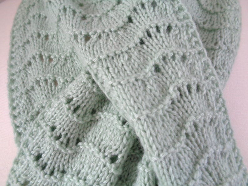 Bcdell Knitted Mini Scarf Pistachio main image 0