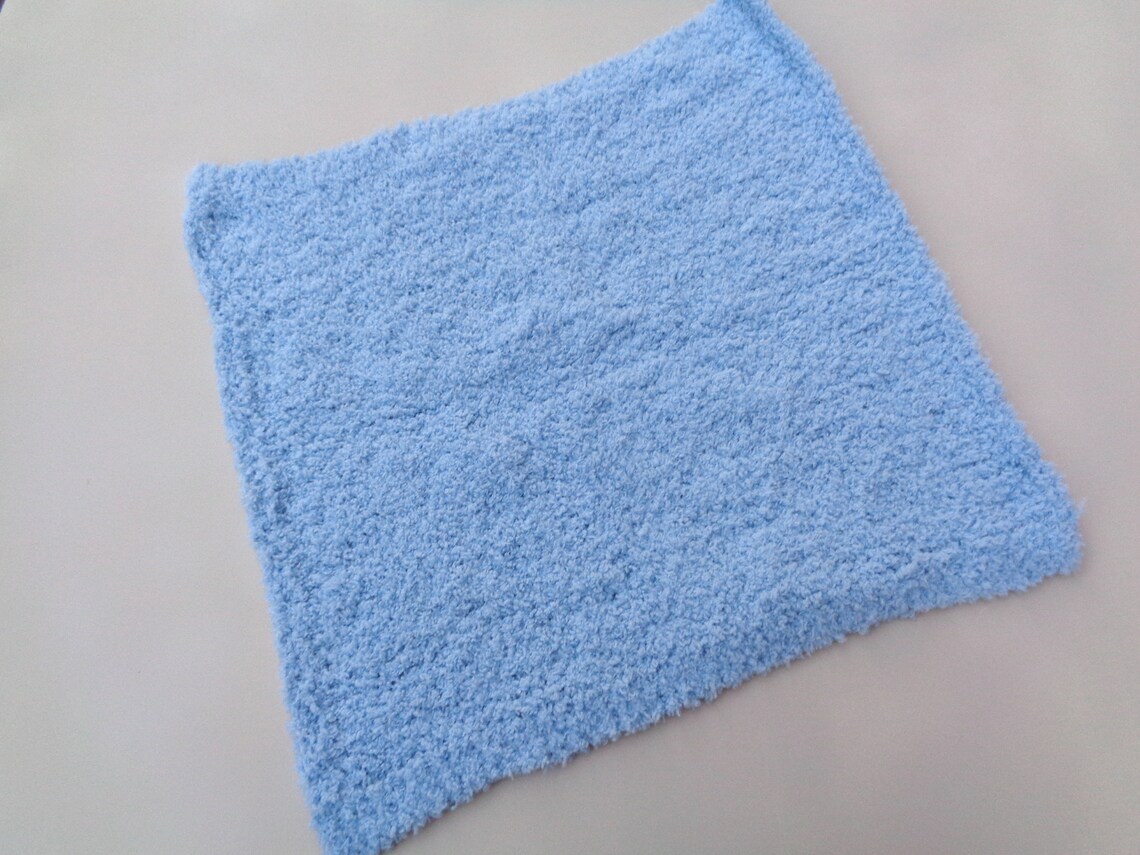 Fluffy Chenille Lovey Pale Blue Security Blanket Baby - Etsy
