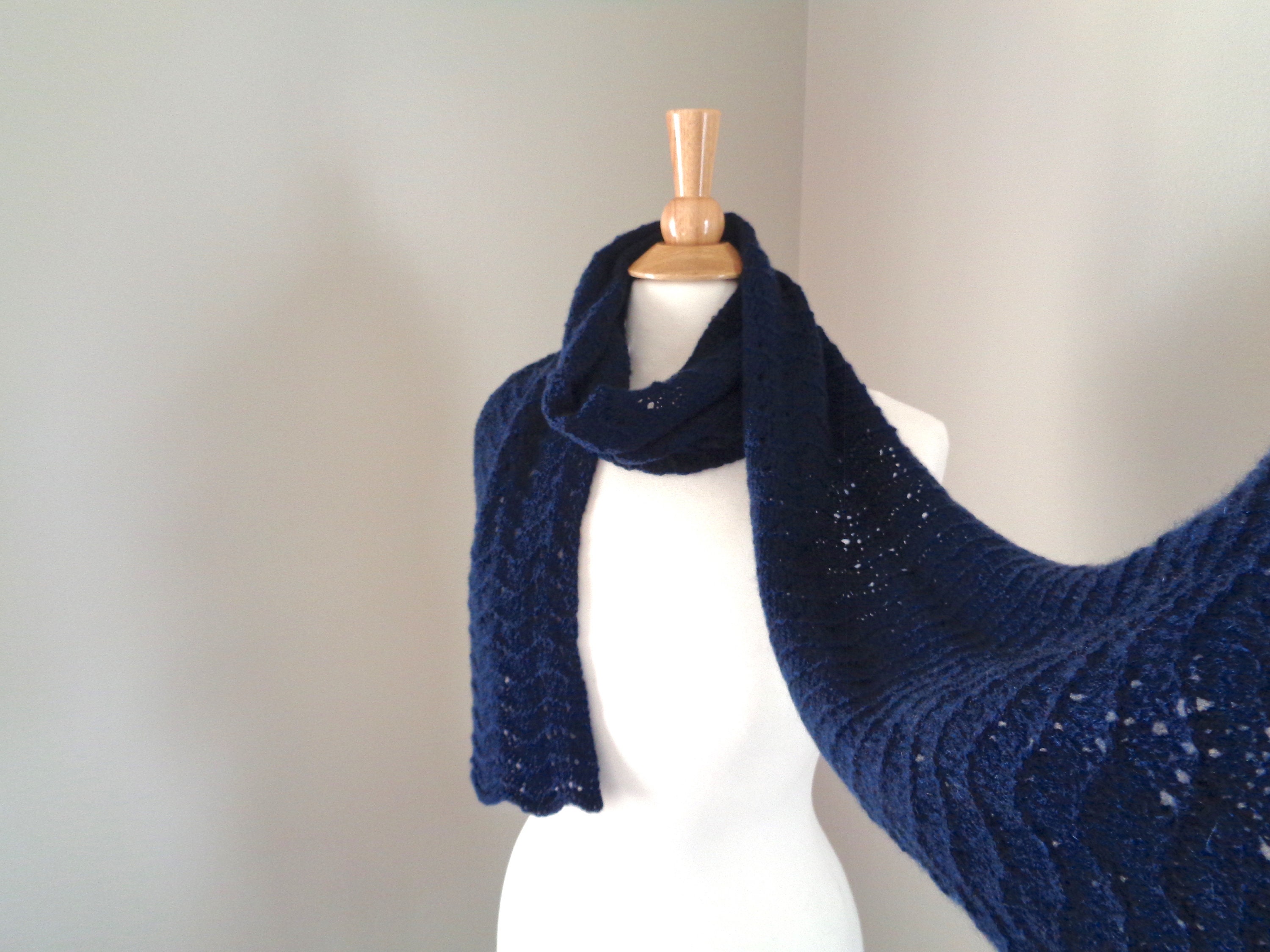 navy blue wrap scarf