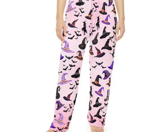 Pantalones de pijama con estampado de sombrero de bruja / Pijama de bruja para Halloween