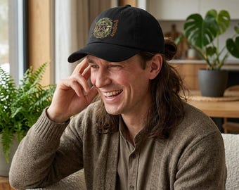 Sombrero clásico con corona pagana / Diseño de pentagrama pagano inspirado en la naturaleza