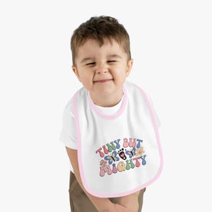小さくても力強いベビービブ - かわいい幼児ギフト、ベビーシャワーギフト、新生児の必需品、楽しい授乳アクセサリー、花柄デザイン