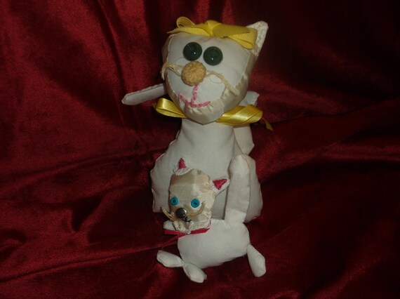 Maman Chat Avec Kitty Bebe Peluche Chat Et Chaton Chat En Etsy Maman Chat Avec Kitty Bebe Peluche Chat Et Chaton Chat En Etsy