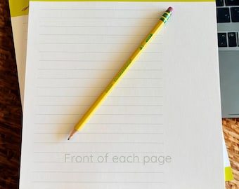 Artist-Illustrated Cornell Notes Notepad Set (2-Pack, 8.5"x11") + American Kestrel Die-Cut Sticker