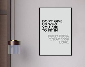 phrase Motivational poster, wall art, discipline, home office, gym poster, inspiration, office art, success quote
