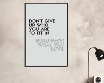 phrase Motivational poster, wall art, discipline, home office, gym poster, inspiration, office art, success quote
