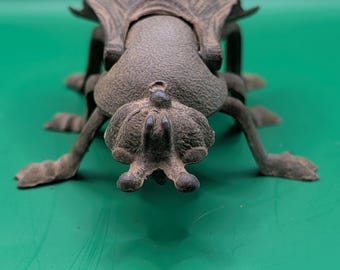 ビンテージ鋳鉄製フライマッチホルダー灰皿小物入れストライクボックス