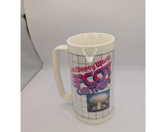 Walt Disney World 1982 Epcot Center Thermo-Serv Souvenir Stein Mug Cup