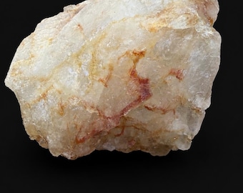 Surowy kwarc uzdrowicielski | Kryształ kwarcu barwiony żelazem | Naturalny okaz minerału | Kamień kolekcjonerski