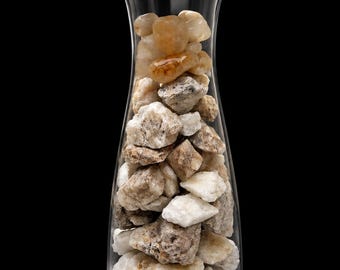 North Carolina Quartz Crystal Collection | 3 lb Display Bottle, Hand-Collected Stones