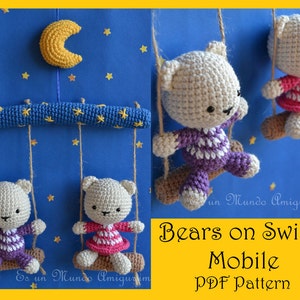 Bears on Swing Mobile Pattern