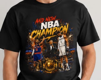 NBA Champion Basketball Spieler T-Shirt | Sport Hoop Trophäe | Jalen und Wemby Schlacht | T-shirt für Männer und Frauen