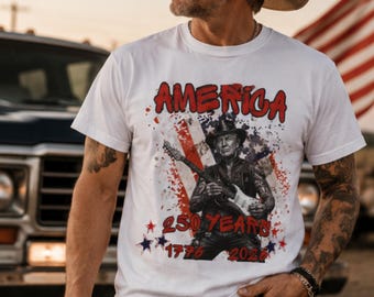 Camiseta patriótica de los 250 años de Estados Unidos, camiseta de la libertad con el águila estadounidense, ropa para el 4 de julio / camiseta para el país de Trump / camiseta gráfica para hombre