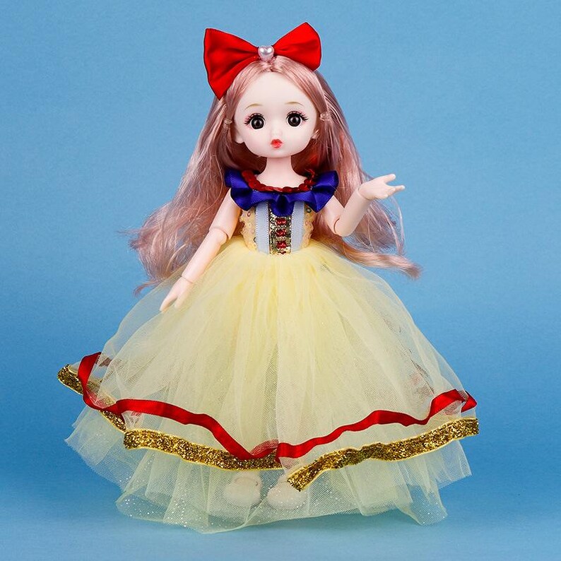 Muñeca de la Princesa Elsa de Frozen y Blancanieves en su boda, juguete de princesa para niñas, regalo de cumpleaños para niños, regalo de Navidad para pequeños fans. imagen 12