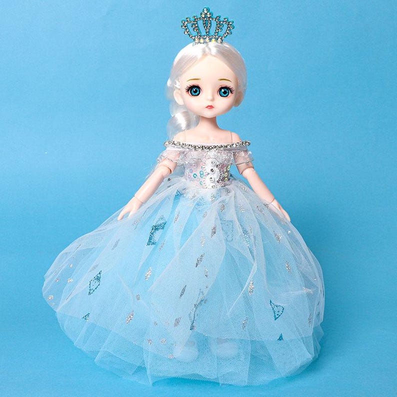 Muñeca de la Princesa Elsa de Frozen y Blancanieves en su boda, juguete de princesa para niñas, regalo de cumpleaños para niños, regalo de Navidad para pequeños fans. imagen 8