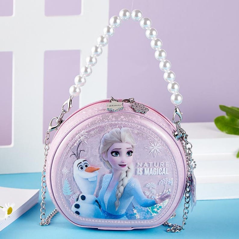 Frost Elsa Axelväska för Barn, Prinsessväska för Flickor, Födelsedagspresent till Dotter, Julklapp för Små Fans bild 9