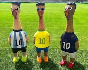 2026 World Cup USA Mexico Canada Scream Chicken, squeaky squeeze toy for soccer fans, birthday gift for children, funny fan present