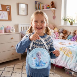 Frost Elsa Axelväska för Barn, Prinsessväska för Flickor, Födelsedagspresent till Dotter, Julklapp för Små Fans bild 3
