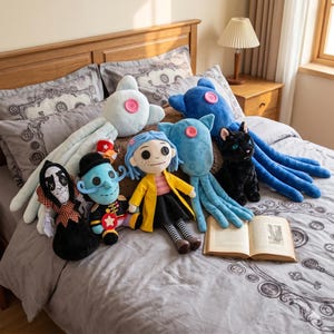 Coraline inktvis pluche speelgoed voor kinderen, schattige octopus knuffel uit de Coraline film, verjaardagscadeau voor fans, zachte knuffel afbeelding 7
