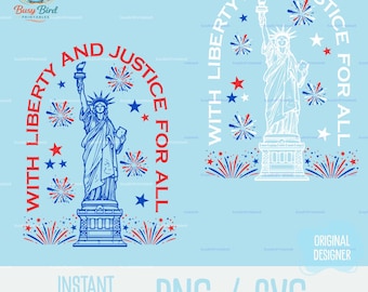 Libertad y Justicia para Todos Estatua de la Libertad Arco PNG, SVG, Descarga instantánea