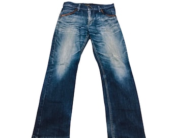 Japanese Brand Edwin Blue Trip Claw Design Jeans