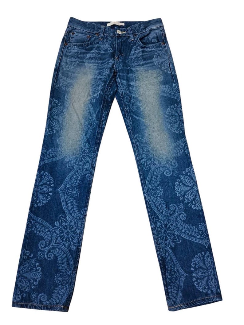 Limited Japanese Brand Edwin Paisley Design Jeans image 1