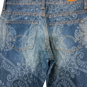 Limited Japanese Brand Edwin Paisley Design Jeans image 6