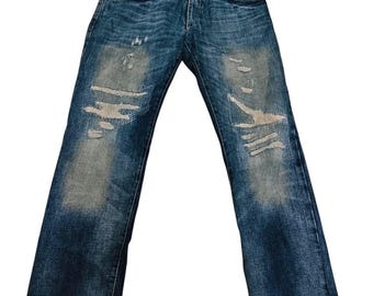 Dolce Gabbana Distressed Designer Special Pattern Jeans