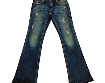 Japanese Brand Papper Whiskering Flare Design Jeans