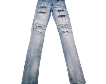 Japanese Brand Distressed Trashed Jeans