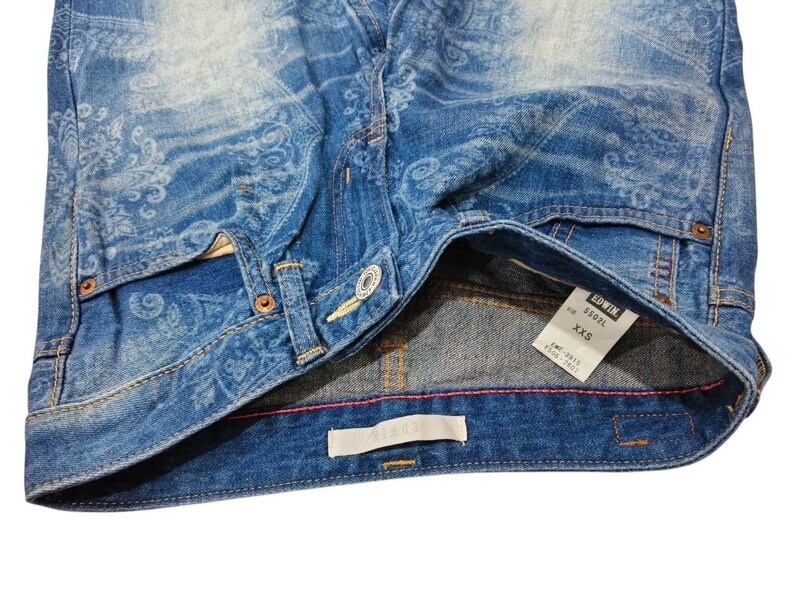 Limited Japanese Brand Edwin Paisley Design Jeans image 7
