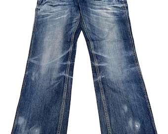 Japanese Brand Sqar Whiskering Distressed Jeans