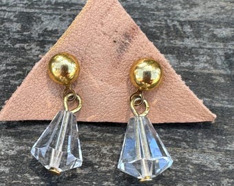 Vintage Studs Crystal Dangles