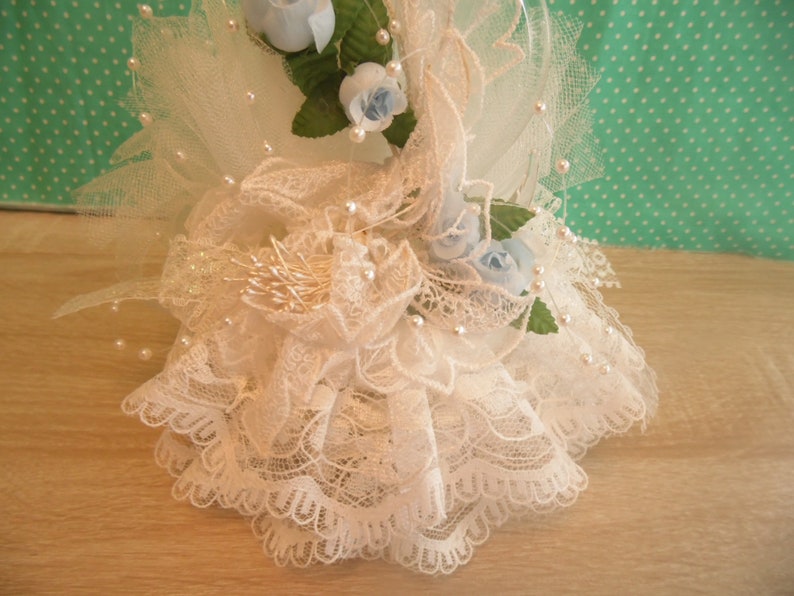 Vintage Swan Wedding Cake Topper Baking Supply imagem 3