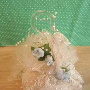 Vintage Swan Wedding Cake Topper Baking Supply imagem 2