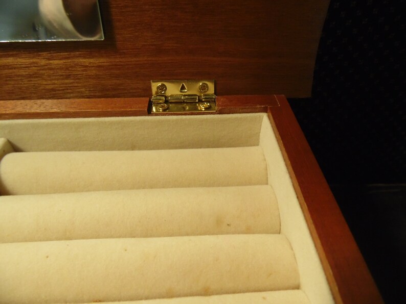 Vintage Sears Jewelry Box Wood Made In Taiwan Etsy