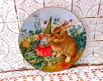 Happy Pastime Gnome Collectors Plate Rien Poortvliet
