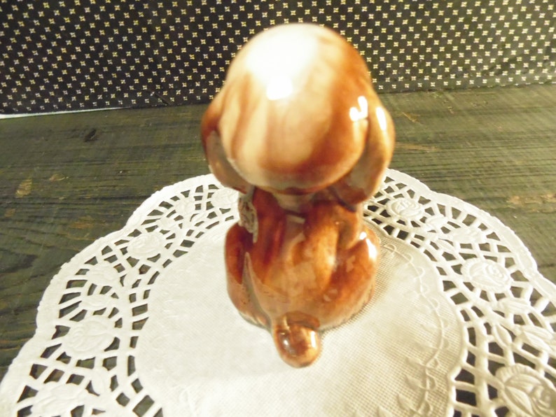 Small Glazed Pottery Dog Lichten Ware
