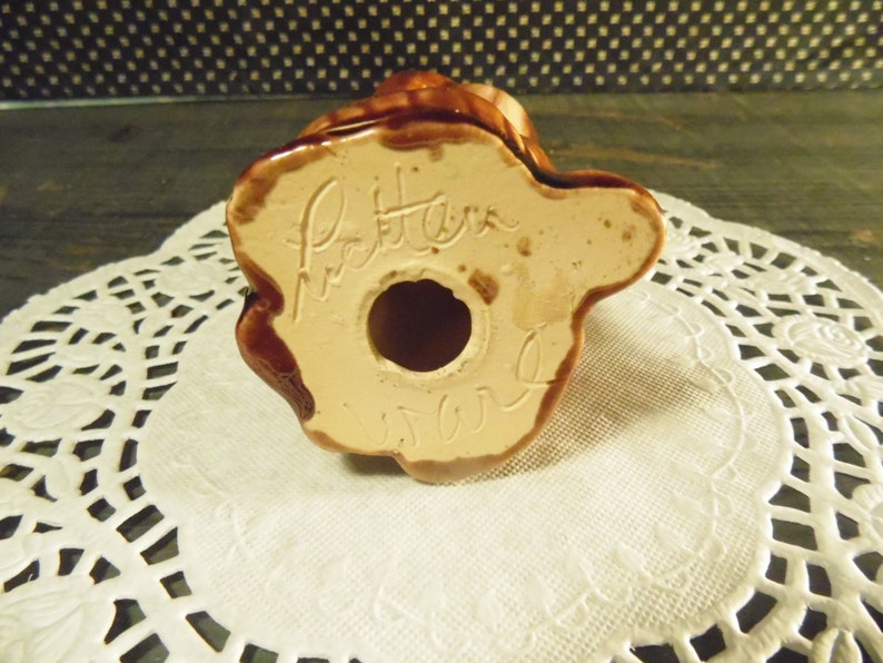 Small Glazed Pottery Dog Lichten Ware