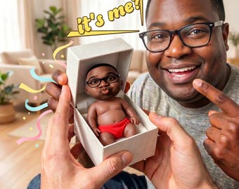 Benutzerdefinierte Gesicht Stress Relief Spielzeug, lustiges Schreibtisch Geschenk für Papa, Mann, Freund & Mitarbeiter