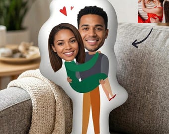 Custom Photo Body Pillow, Personalized Human Pillow, Romantic Gift For Her Him, Keepsake Gift