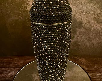 Midnight Luxe | 25 oz Hand-Placed Crystal Cocktail Shaker