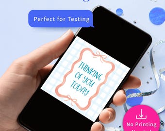 Thinking You Card Digital Greeting Textable Instant Download Jpg Sympathy Encouragement Message Friendship Compassion Support Kindness