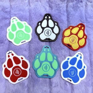 Custom Paw Lanyard/Clip Tag with NFC