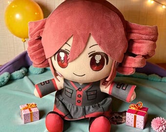 Peluche de Kasane Teto, muñeco de anime, figura de peluche suave, regalo para cosplay, 23 cm