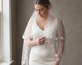 Bridal Shoulder Cape, Wedding dress cape,  Sheer wedding cape ,Arm Sleeves for Wedding Dress ,Garden Wedding Long Cape